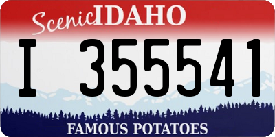 ID license plate I355541