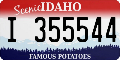 ID license plate I355544