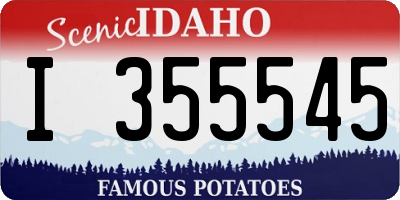 ID license plate I355545