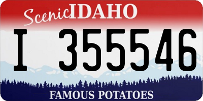 ID license plate I355546