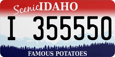 ID license plate I355550