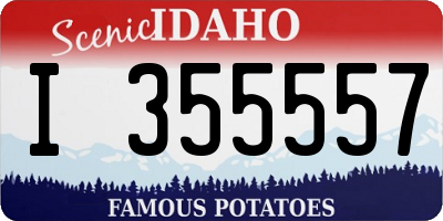 ID license plate I355557