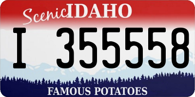 ID license plate I355558