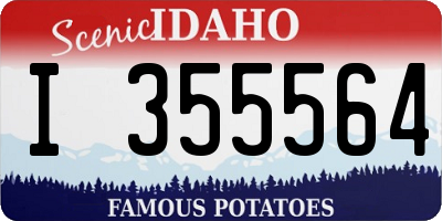 ID license plate I355564