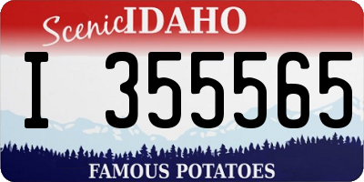 ID license plate I355565