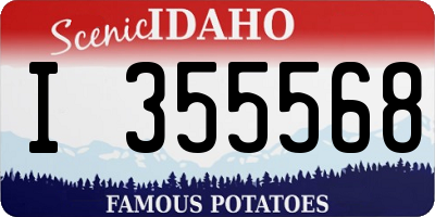 ID license plate I355568