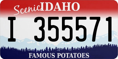 ID license plate I355571