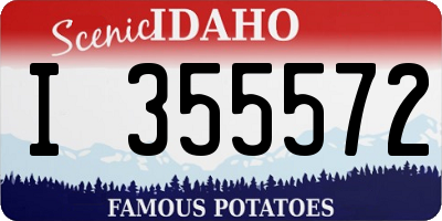 ID license plate I355572