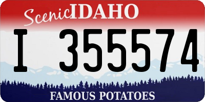 ID license plate I355574