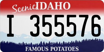 ID license plate I355576