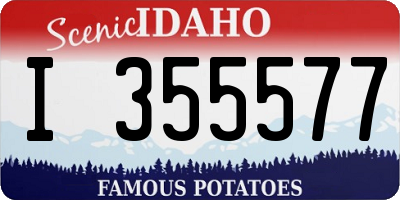 ID license plate I355577