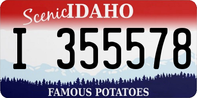 ID license plate I355578