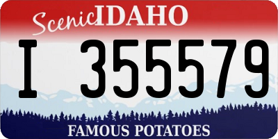ID license plate I355579