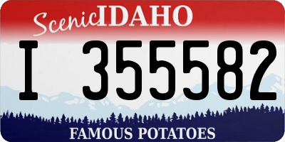 ID license plate I355582