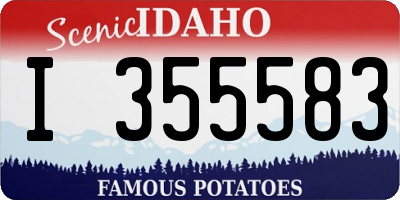 ID license plate I355583