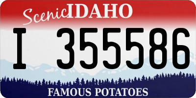 ID license plate I355586