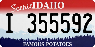 ID license plate I355592