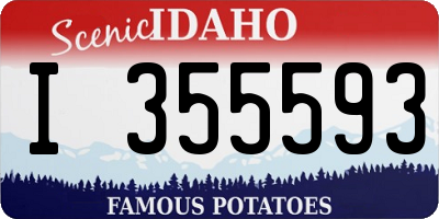 ID license plate I355593