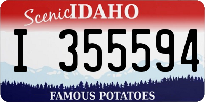 ID license plate I355594