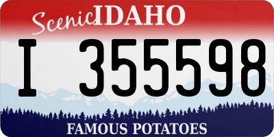 ID license plate I355598
