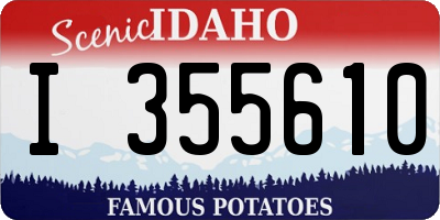 ID license plate I355610