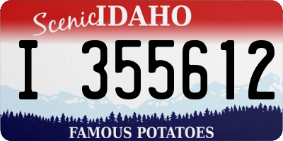 ID license plate I355612