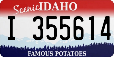 ID license plate I355614