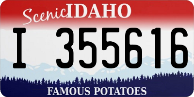 ID license plate I355616