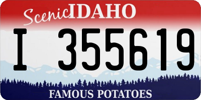 ID license plate I355619