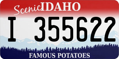 ID license plate I355622