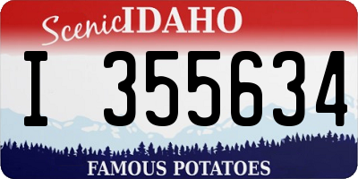 ID license plate I355634