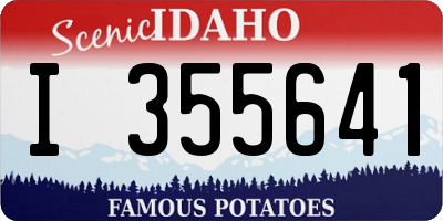 ID license plate I355641