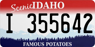 ID license plate I355642
