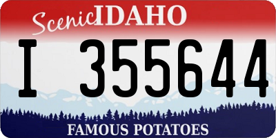 ID license plate I355644