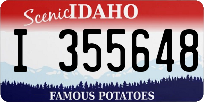 ID license plate I355648