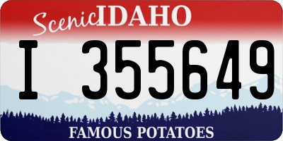 ID license plate I355649