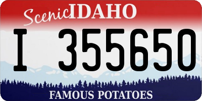 ID license plate I355650