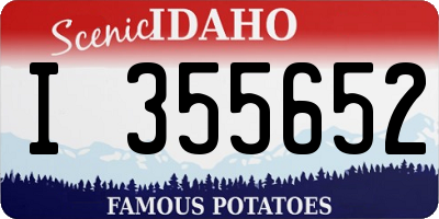 ID license plate I355652