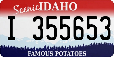 ID license plate I355653