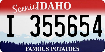 ID license plate I355654