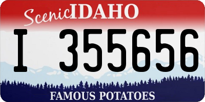 ID license plate I355656
