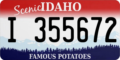 ID license plate I355672