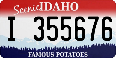 ID license plate I355676