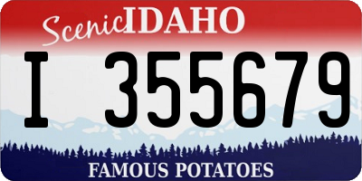 ID license plate I355679