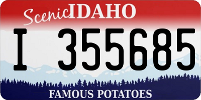ID license plate I355685