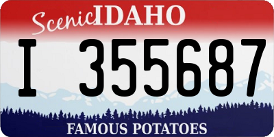 ID license plate I355687