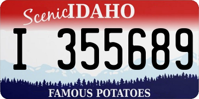 ID license plate I355689