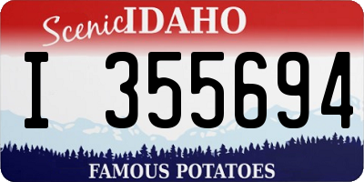 ID license plate I355694