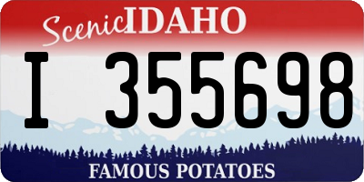 ID license plate I355698