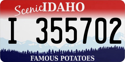 ID license plate I355702